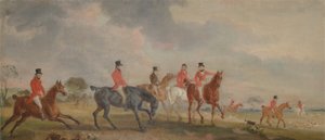 The Quorn Hunt: Umělec a jeho přátelé odjíždějí od John E. Ferneley