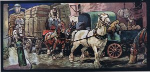 Cart horses, ilustrace z 