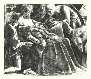 Sen spravedlivých žen (rytina) od John Everett (after) Millais