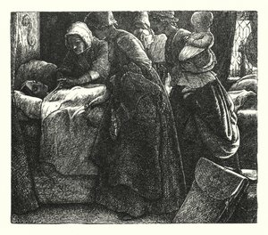 Pán z Burleigh (rytina) od John Everett (after) Millais