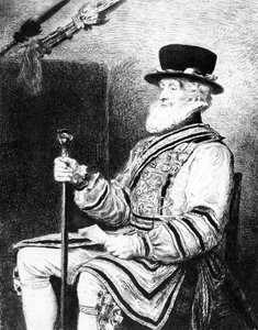 Strážný gardista, tisk Charles Waltner