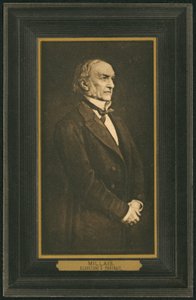 William Gladstone , britský premiér (litho)