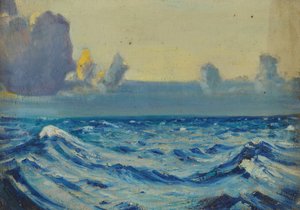 Mořská krajina, konec 19. století - polovina 20. století (olej na plátně) od John Everett