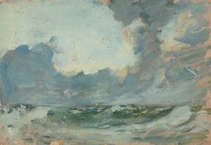 Mořská krajina, konec 19. století - polovina 20. století (olej na papíře) od John Everett