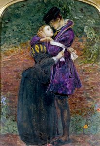 Hugenot, který odmítl nosit římskokatolický odznak na ochranu na den svatého Bartoloměje. od John Everett Millais