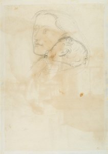 Přijato, 1853 (pero a hnědý inkoust na tkaném papíře) od John Everett Millais