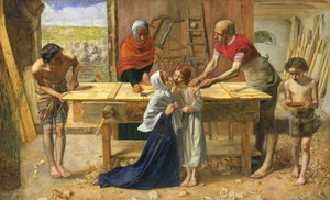 Kristus v domě svých rodičů od John Everett Millais