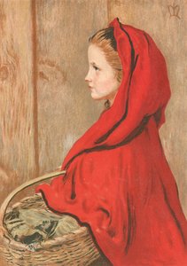 Červená Karkulka od John Everett Millais