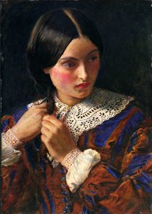 Only a Lock of Hair, n. 1857-58 (öljy paneelissa) od John Everett Millais