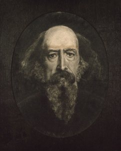 Portrét Alfreda, Lord Tennyson 1809-1892. od John Everett Millais