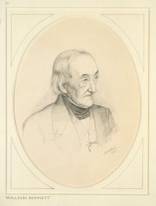 Portrét Williama Bennetta, 1850 od John Everett Millais