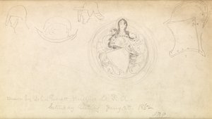 Skica pro erb, 1862 od John Everett Millais