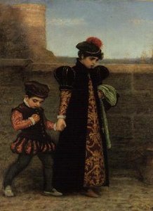 Děvčata sv. Terezie (olej na plátně) od John Everett Millais