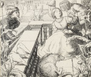 Spící palác, konec 19. století od John Everett Millais