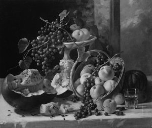 Zátiší s ovocem, ca. 1857.