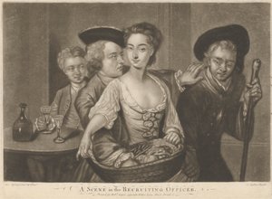 Scéna ve filmu „Náborový důstojník“ od John Faber the younger