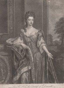 Krásky Hampton Court: The Right Honorable Mary, hraběnka z Dorsetu od John Faber the younger