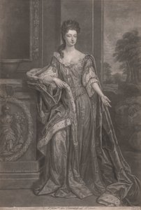 Krásky Hampton Court: The Right Honorable Mary, hraběnka z Dorsetu od John Faber the younger