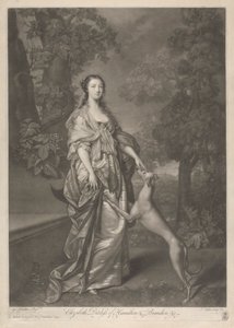 Alžběta, vévodkyně z Hamiltonu od John Faber the younger