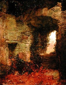 Galloway Keep, c.1870 (olej na panelu) od John Faed