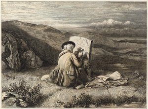 Stará úmrtnost (chromolitho)