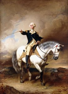 Portrét George Washingtona při pozdravu v Trentonu,