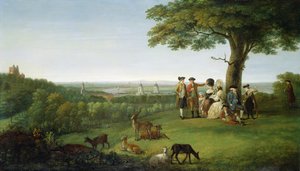 One Tree Hill, Greenwich, s Londýnem v dálce, 1779
