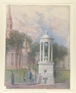 Bennettova fontána na New Haven Green od John Ferguson Weir
