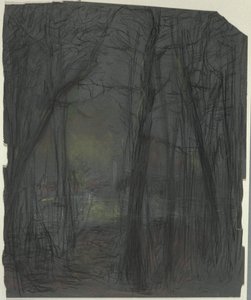 Lesní scéna od John Ferguson Weir