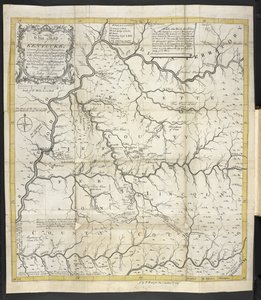 Mapa Kentucky, v The Discovery, Settlement and present State of Kentucke od John Filson