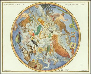 1776 - John Flamsteed - Planisphere des Etoiles Australes