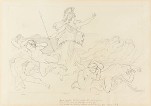 Athéna a větry od John Flaxman