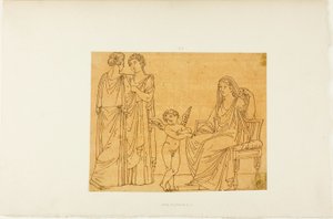 Amor a tři ženy od John Flaxman