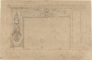 Design pro Komínový díl v trůnním sále, Buckinghamský palác od John Flaxman