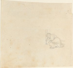 Postava spící ve dveřích od John Flaxman