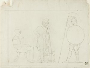 Hector Chiding Paříž od John Flaxman