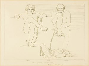 Othus a Efialtés drží Área v zajetí od John Flaxman