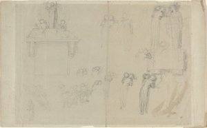 Studijní list [recto and verse] od John Flaxman