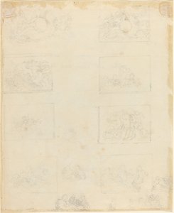 Studijní list [recto and verse] od John Flaxman