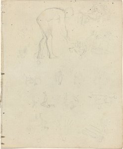 Studijní list [recto and verse] od John Flaxman