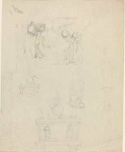 Studijní list [recto and verse] od John Flaxman