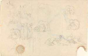Studijní list [recto and verse] od John Flaxman