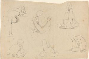 Studie mužské postavy od John Flaxman