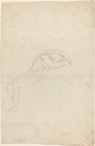 Studie pololežící postavy od John Flaxman