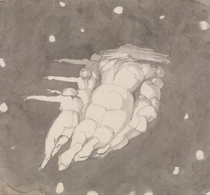 Stvoření nebes od John Flaxman