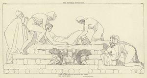 Hectorův pohřeb od John Flaxman