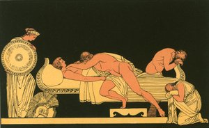 Thetis přináší brnění Achilleovi od John Flaxman