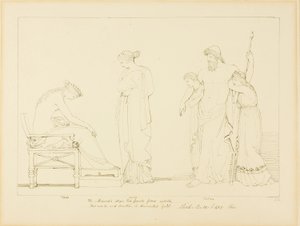 Vulkán a Thetis od John Flaxman