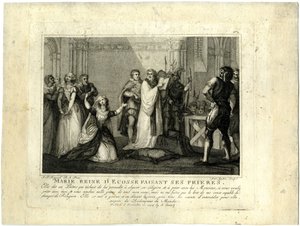 Poslední hodiny Marie Stuartovny, skotské královny od John Francis Rigaud