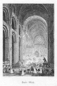 Scéna z Old St Pauls od Williama Harrisona Ainswortha, 1855 od John Franklin